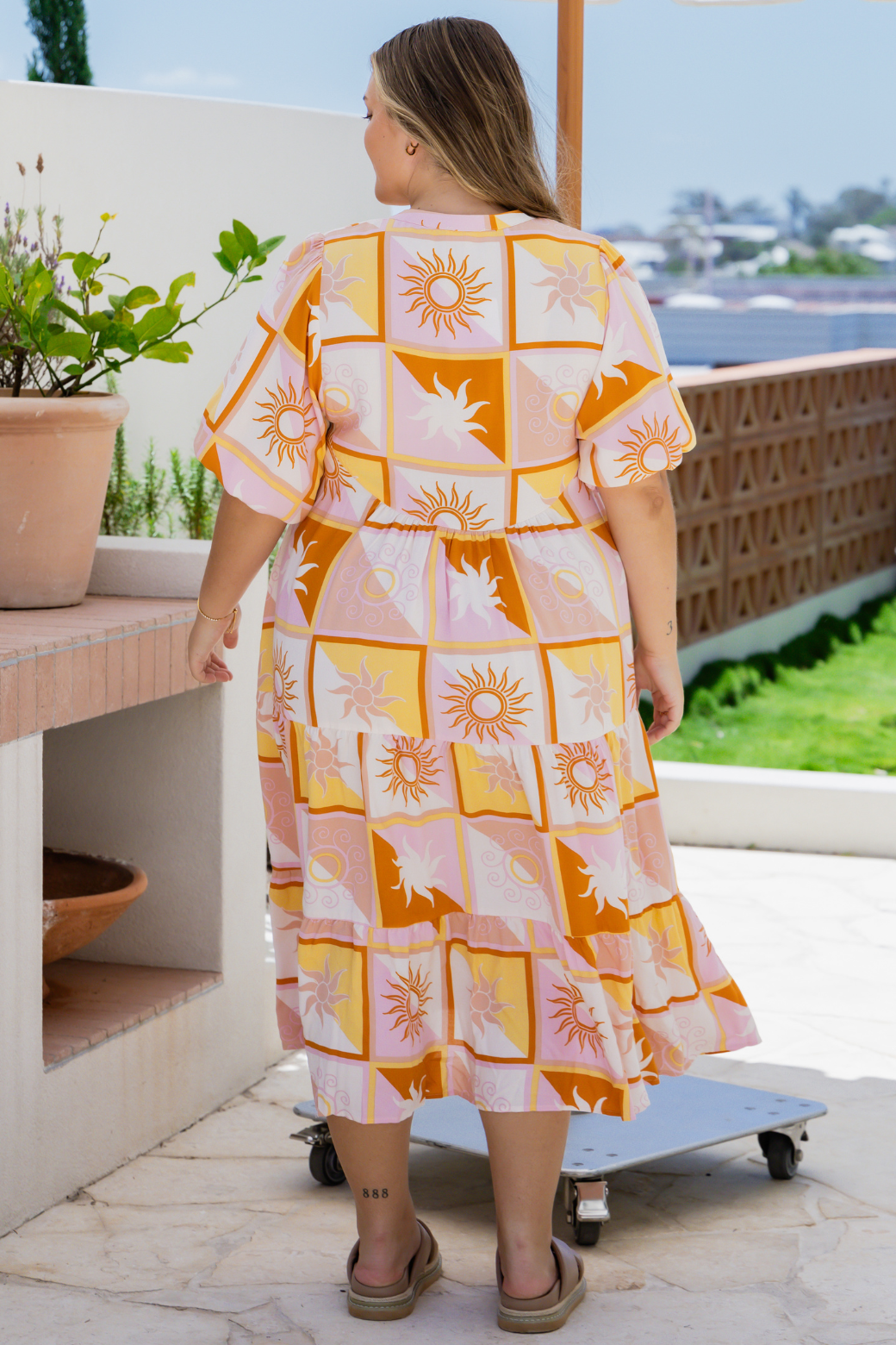 Louisa Midi Dress Celcius Print