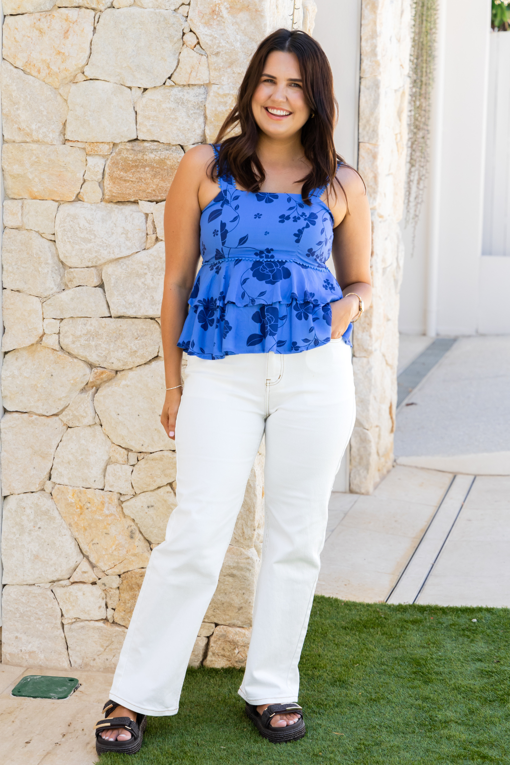 Lucy Straight Fit Off White Jean
