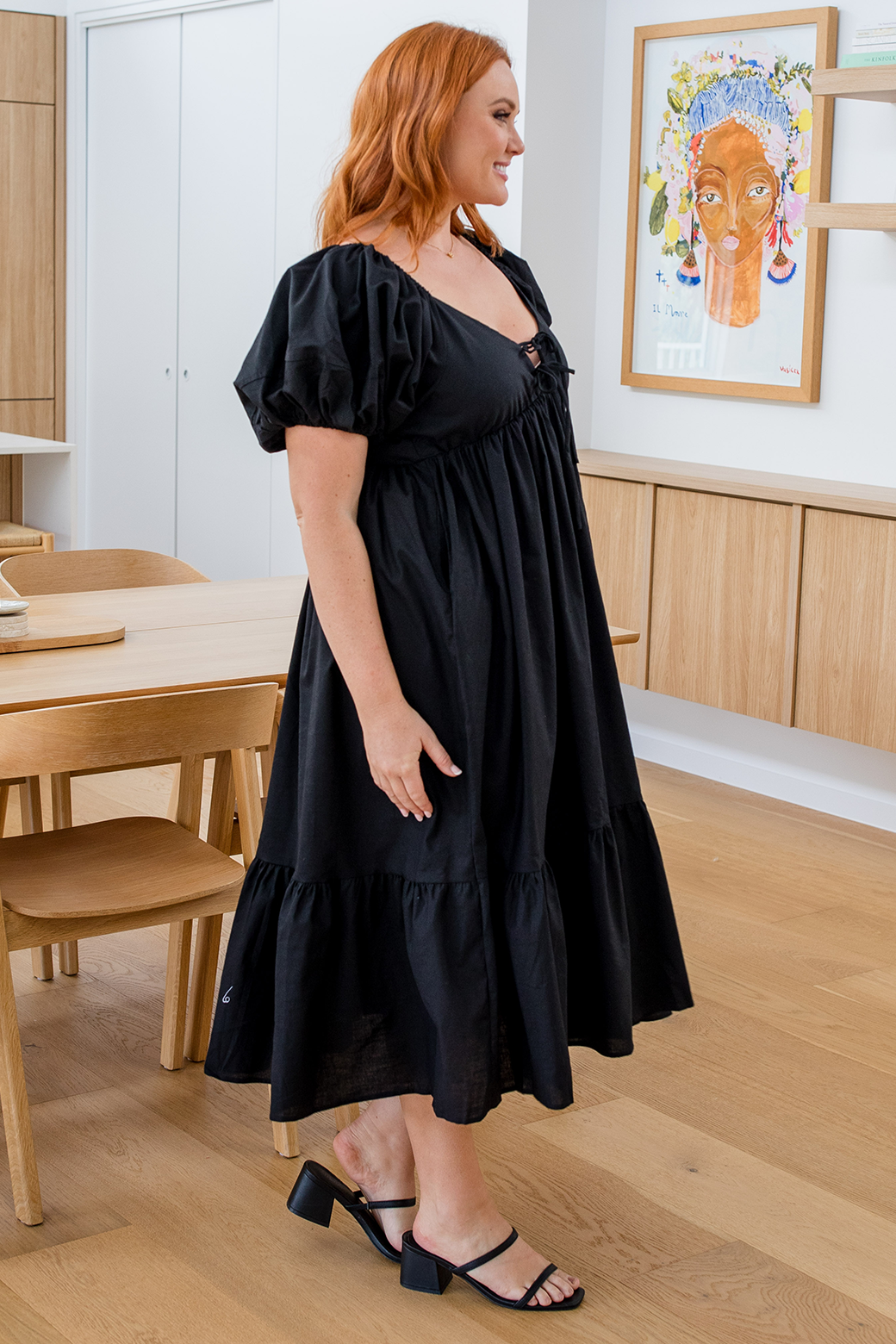 Final Sale | Lulu Midi Dress Black