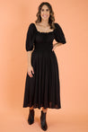 Lydia Midi Dress Black