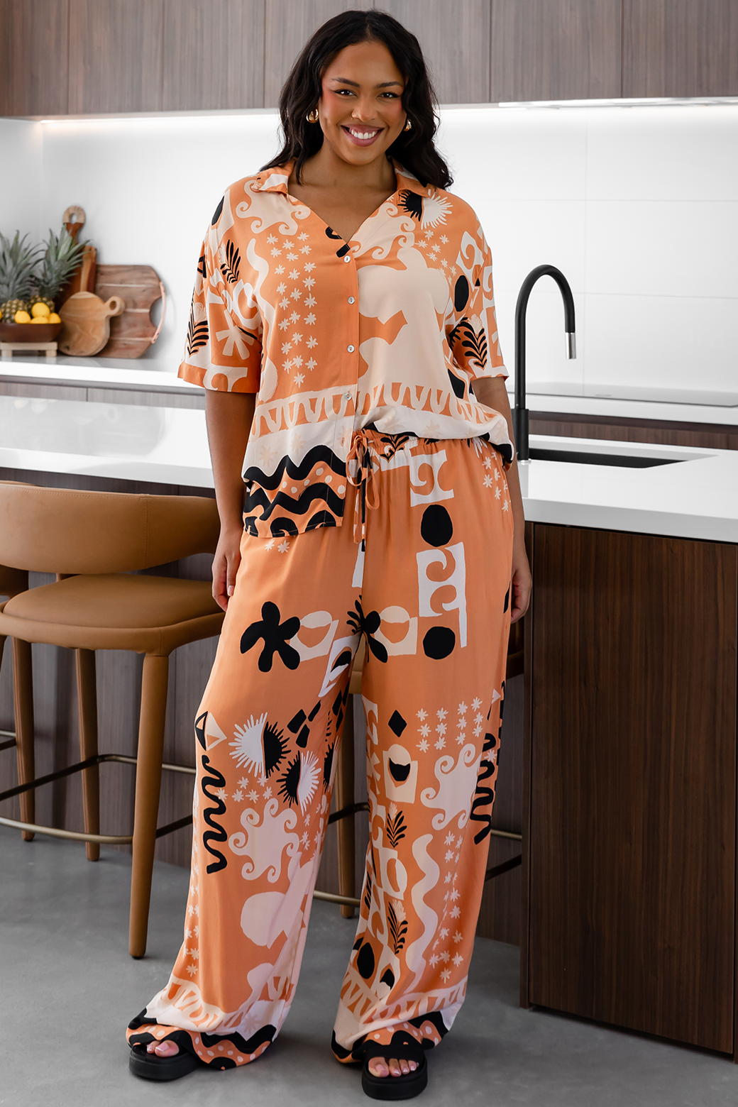 Final Sale | Lola Pants Apollo Print Sand