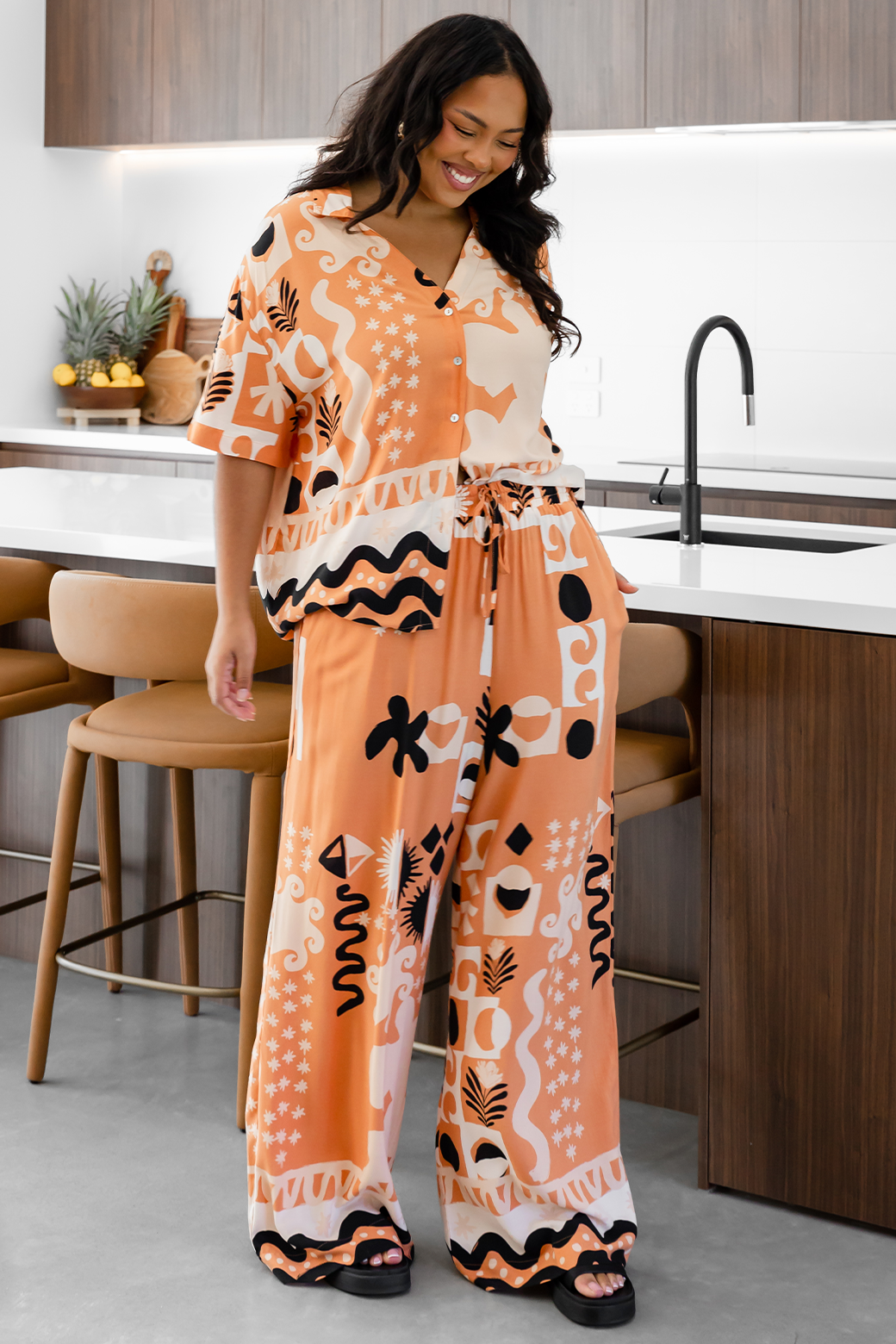 Final Sale | Lola Pants Apollo Print Sand
