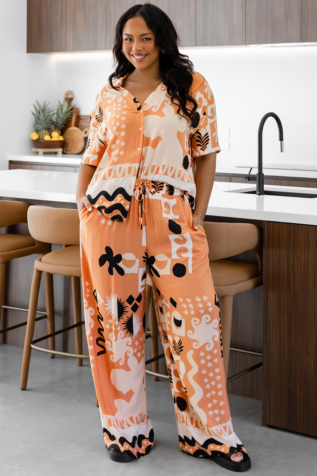 Final Sale | Lola Pants Apollo Print Sand