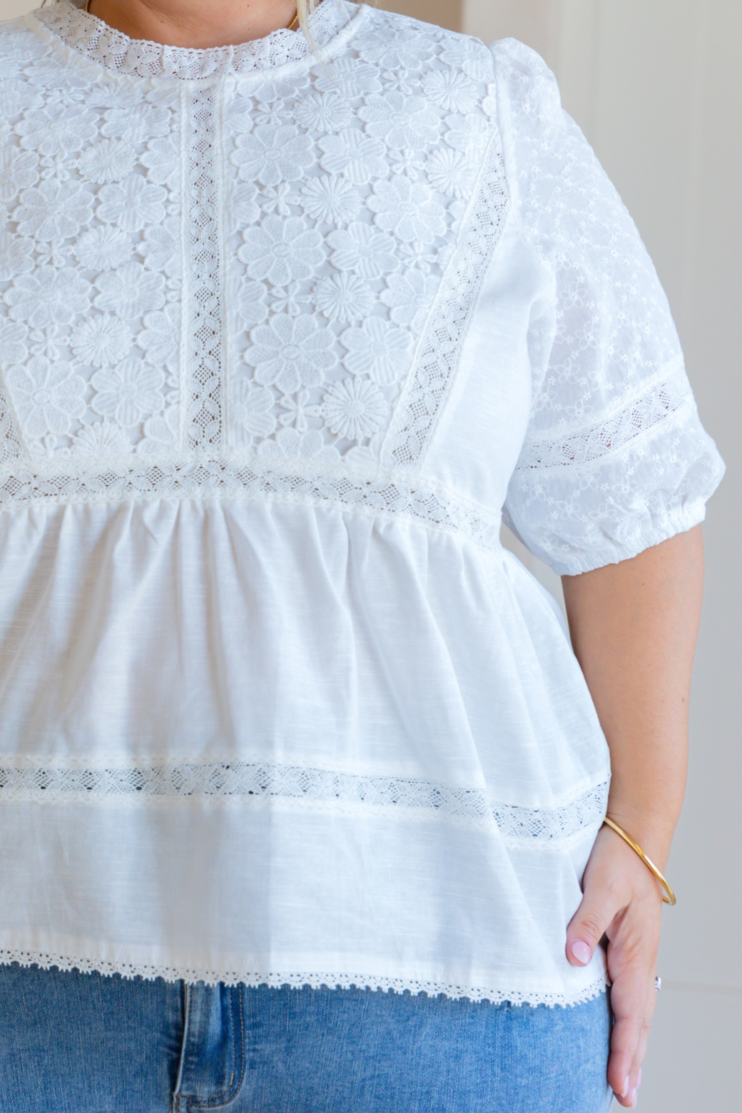 Meadow Cotton Lace Top
