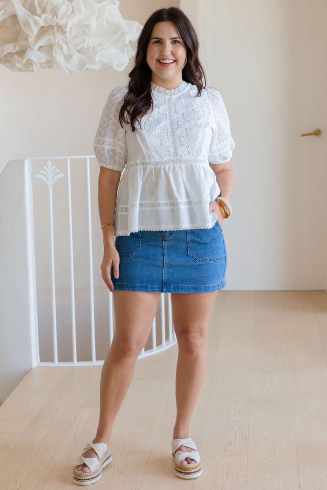 Meadow Cotton Lace Top