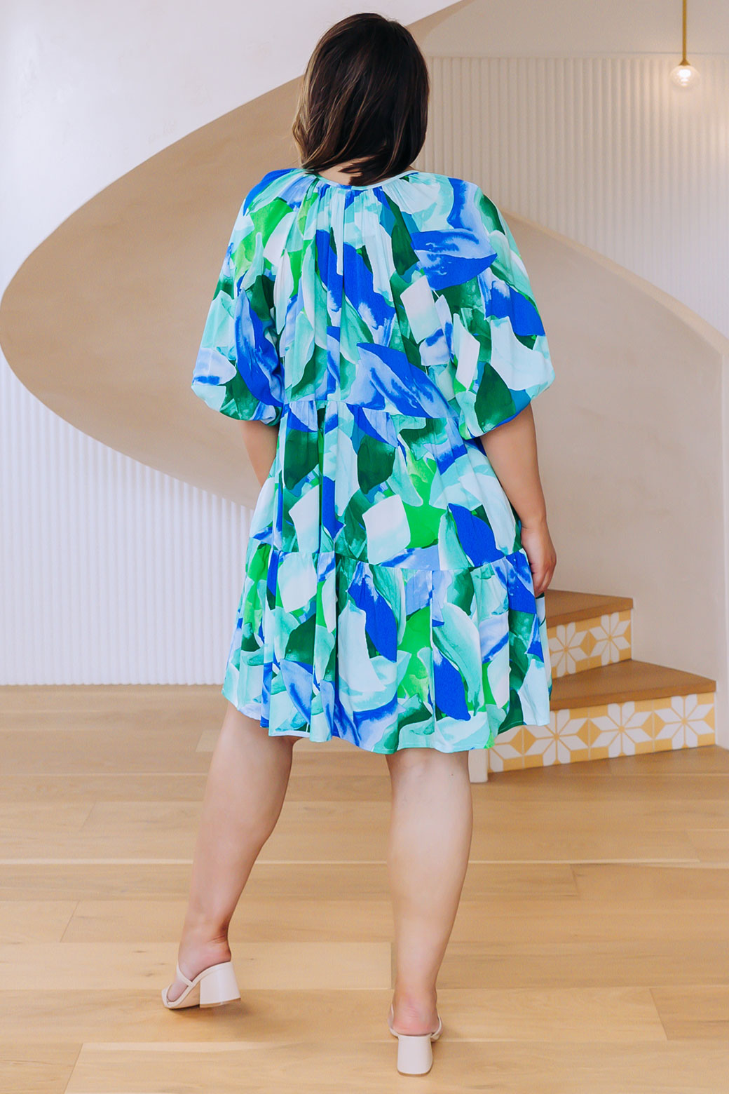 FINAL SALE Megan Dress Lula Print Blue Multi