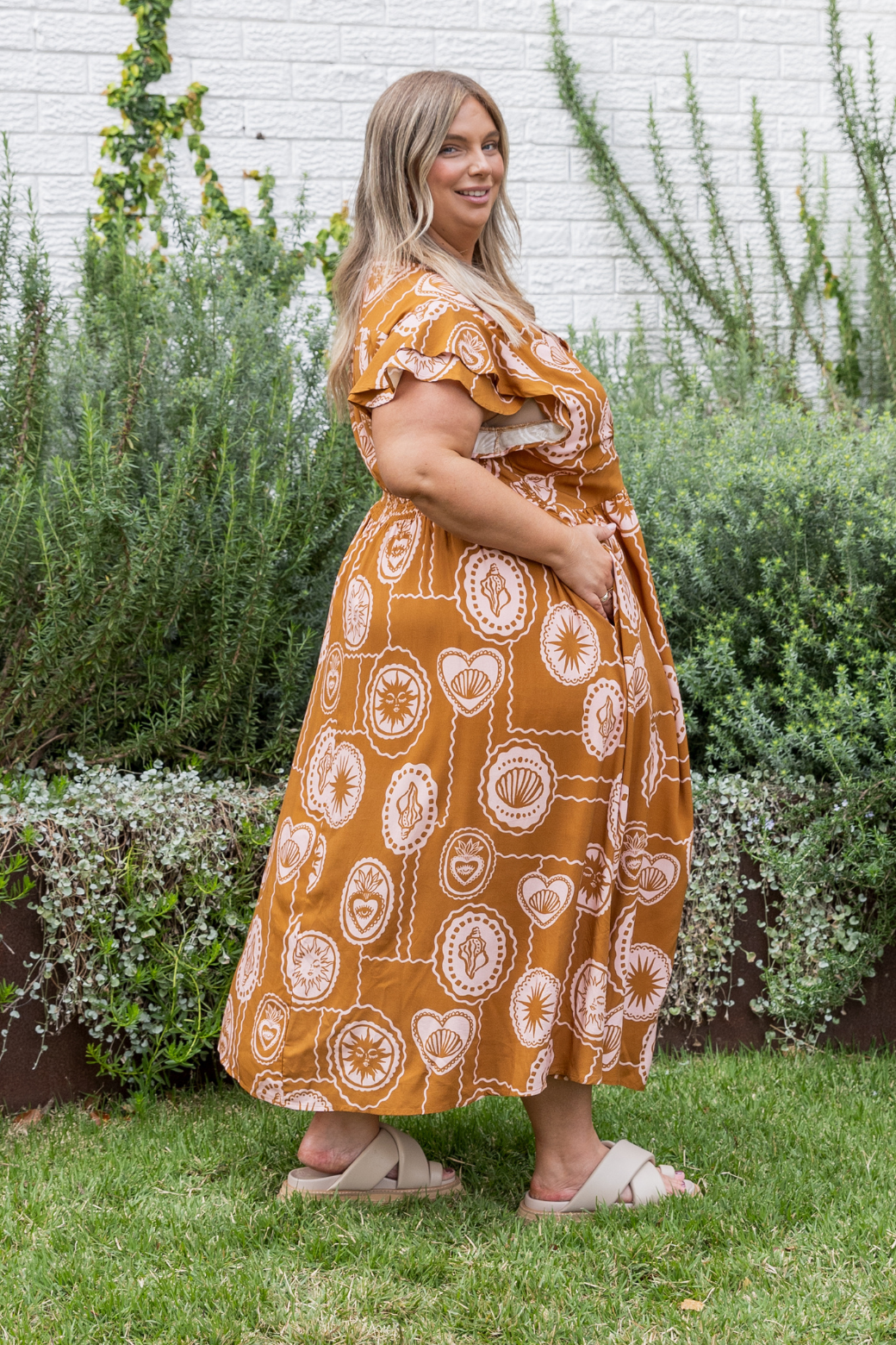 Melanie Midi Dress Mirabella Print