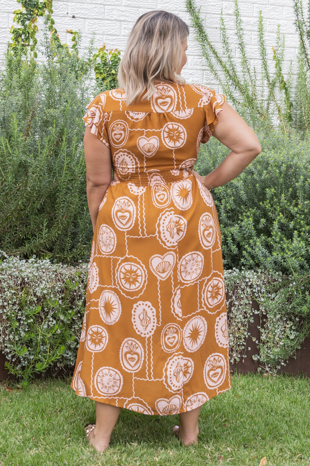 Melanie Midi Dress Mirabella Print
