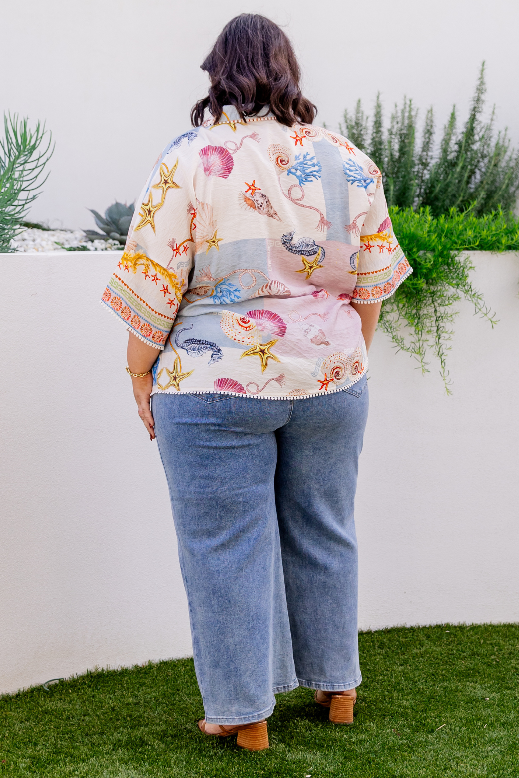 Molly Shirt Ocean Queen Print