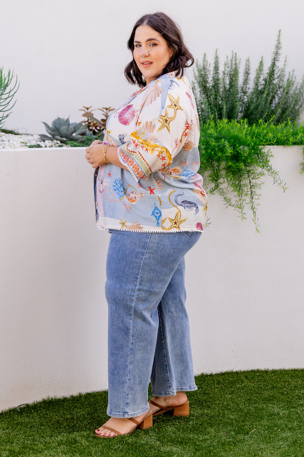 Molly Shirt Ocean Queen Print