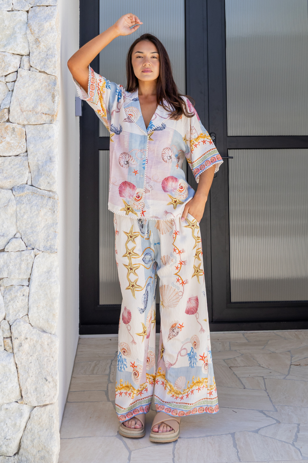 Molly Shirt Ocean Queen Print