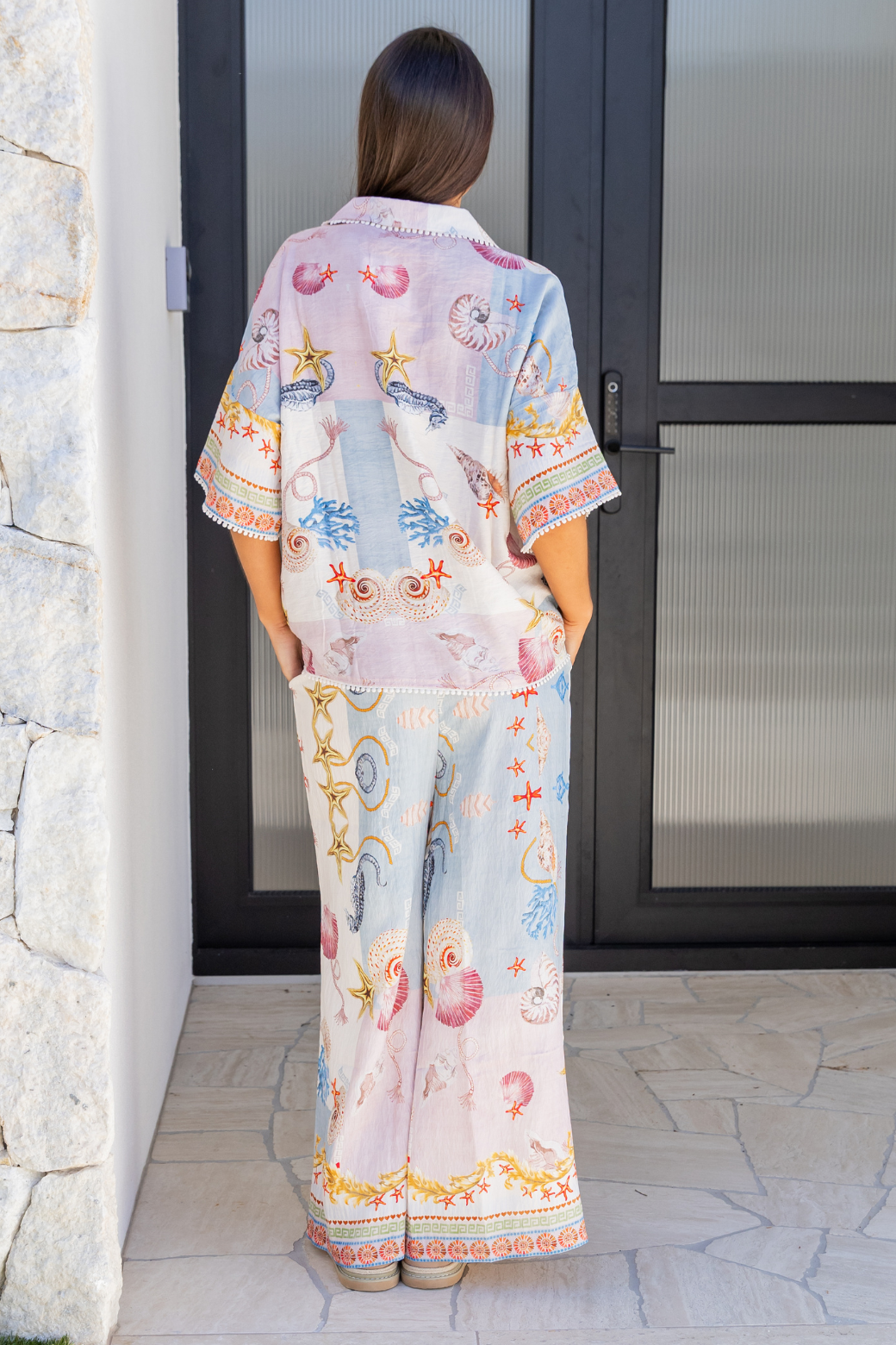 Molly Shirt Ocean Queen Print