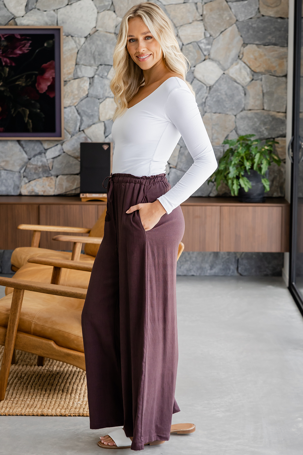 Final Sale | Morgan Pants Dark Chocolate