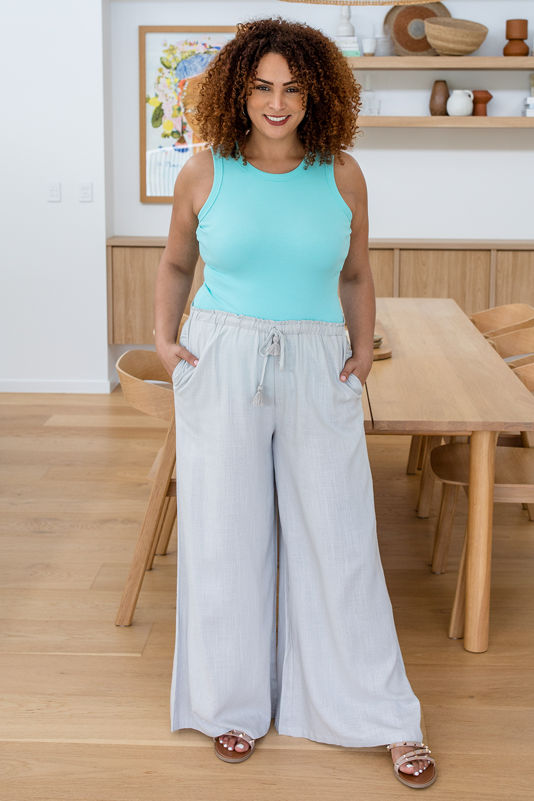 Final Sale | Morgan Pants Stone Grey