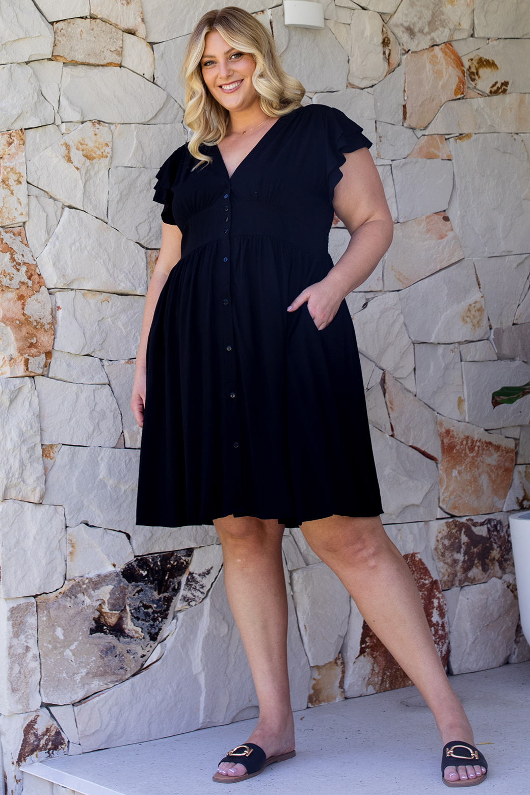 Natalie Dress Blackest Black