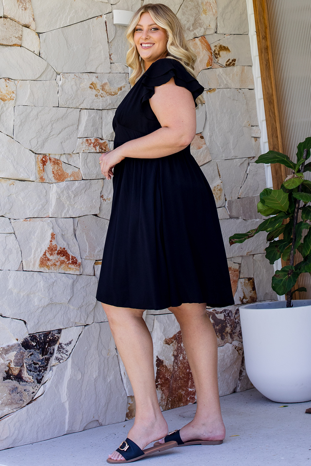 Natalie Dress Blackest Black