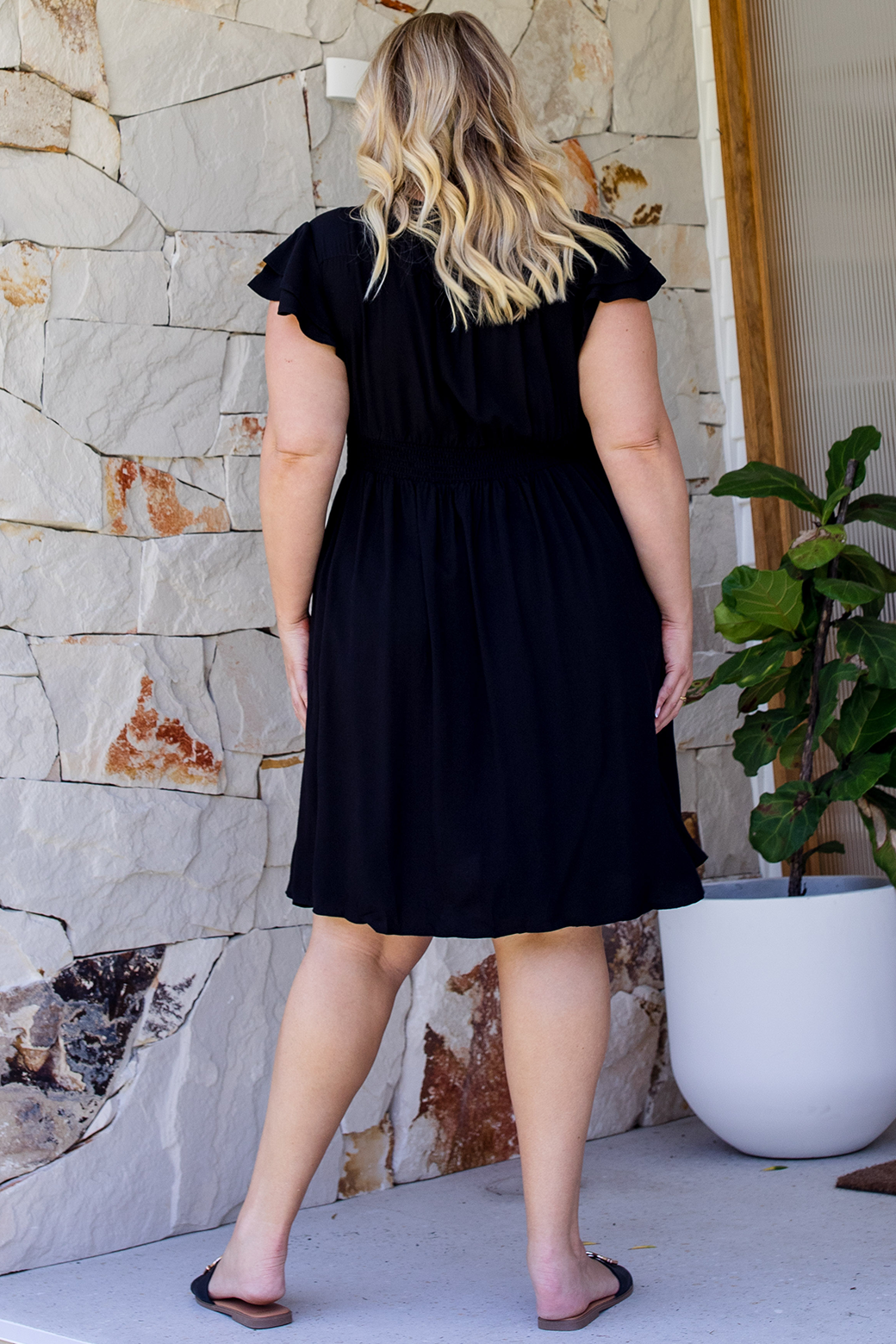 Natalie Dress Blackest Black