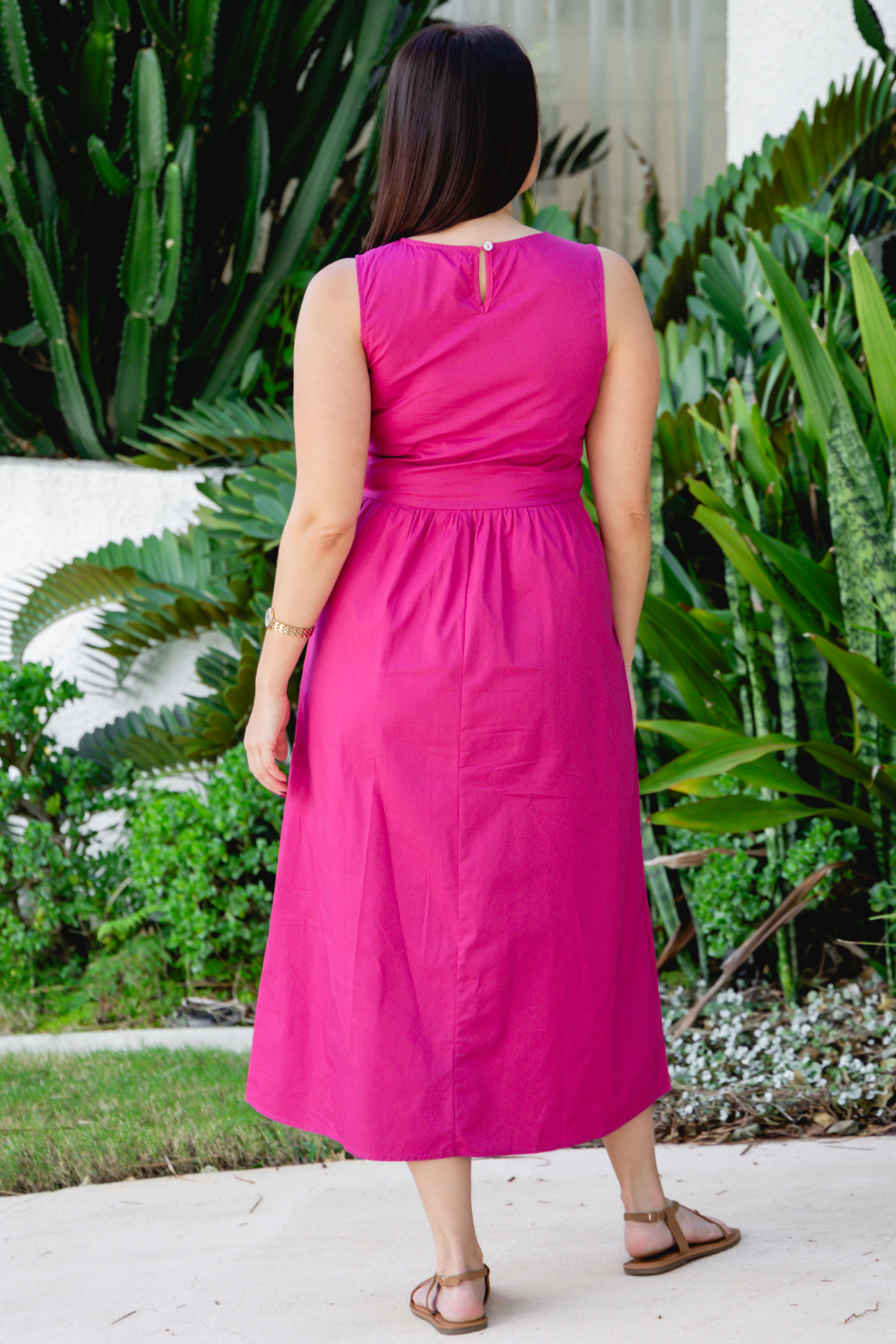 Nina Midi Dress Mulberry