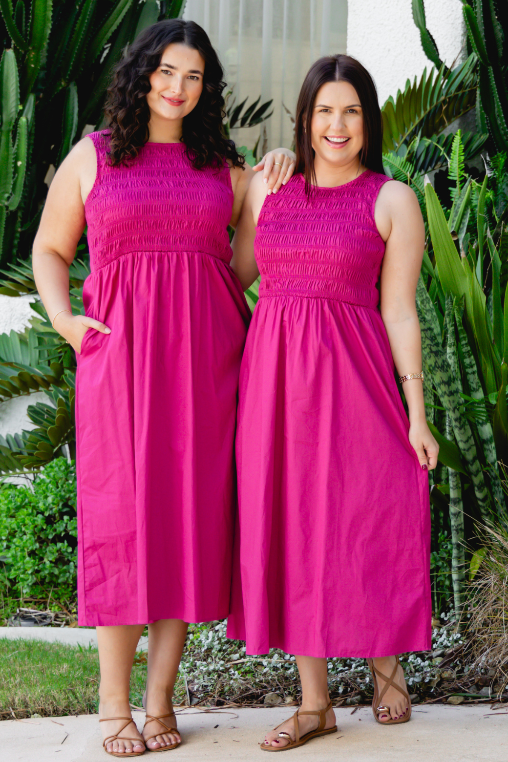 Nina Midi Dress Mulberry