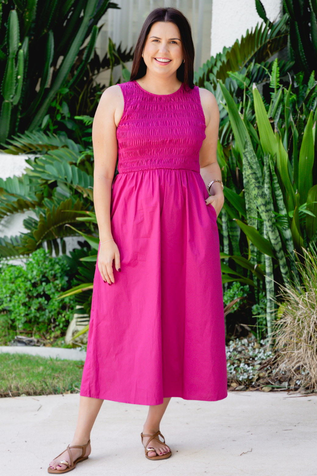 Nina Midi Dress Mulberry