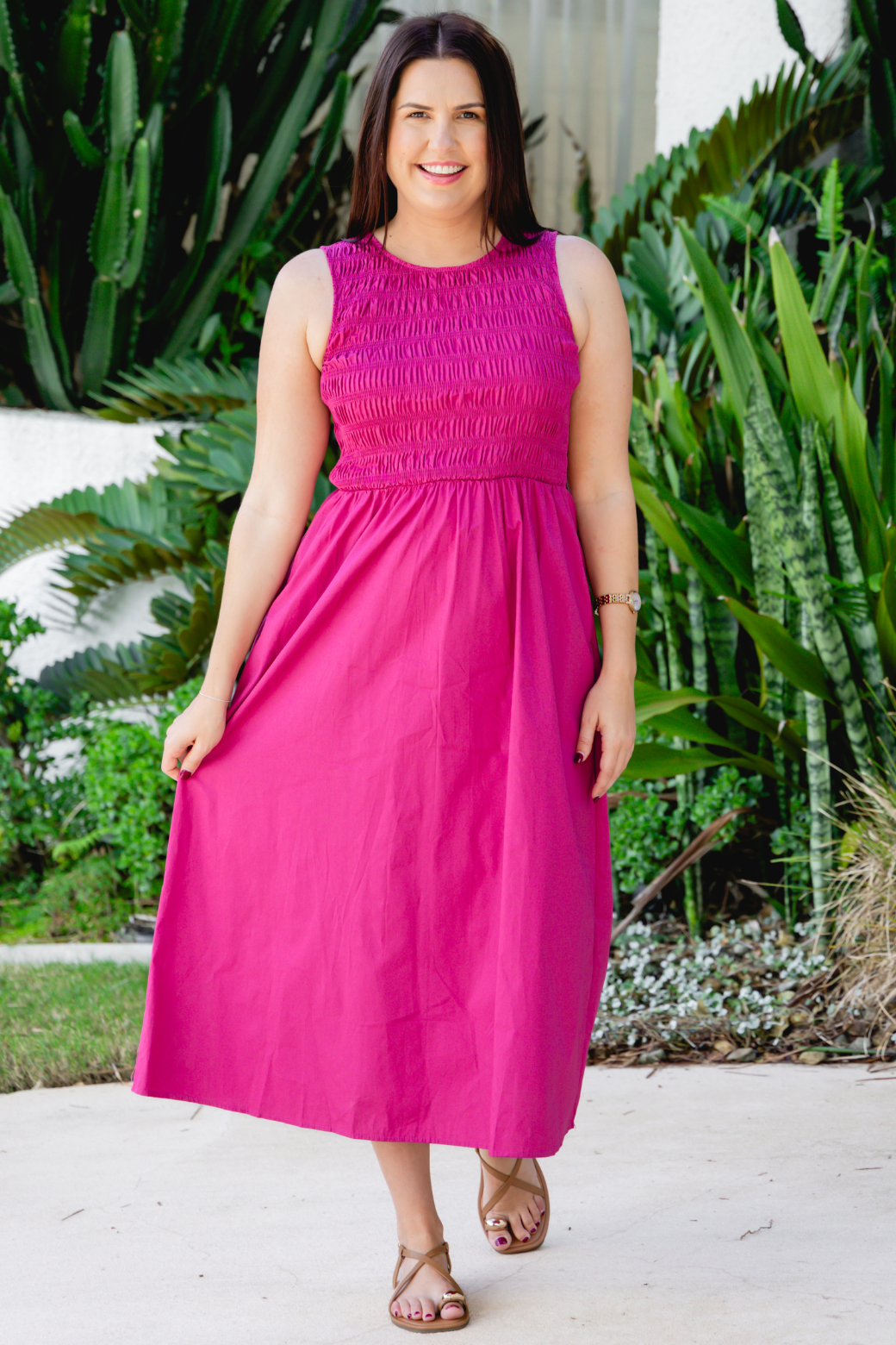 Nina Midi Dress Mulberry
