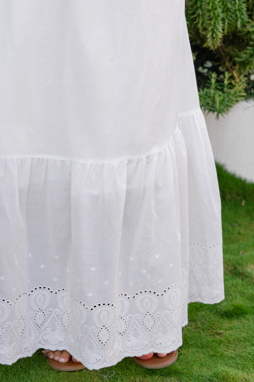 Nori Broderie Anglaise Midi Skirt
