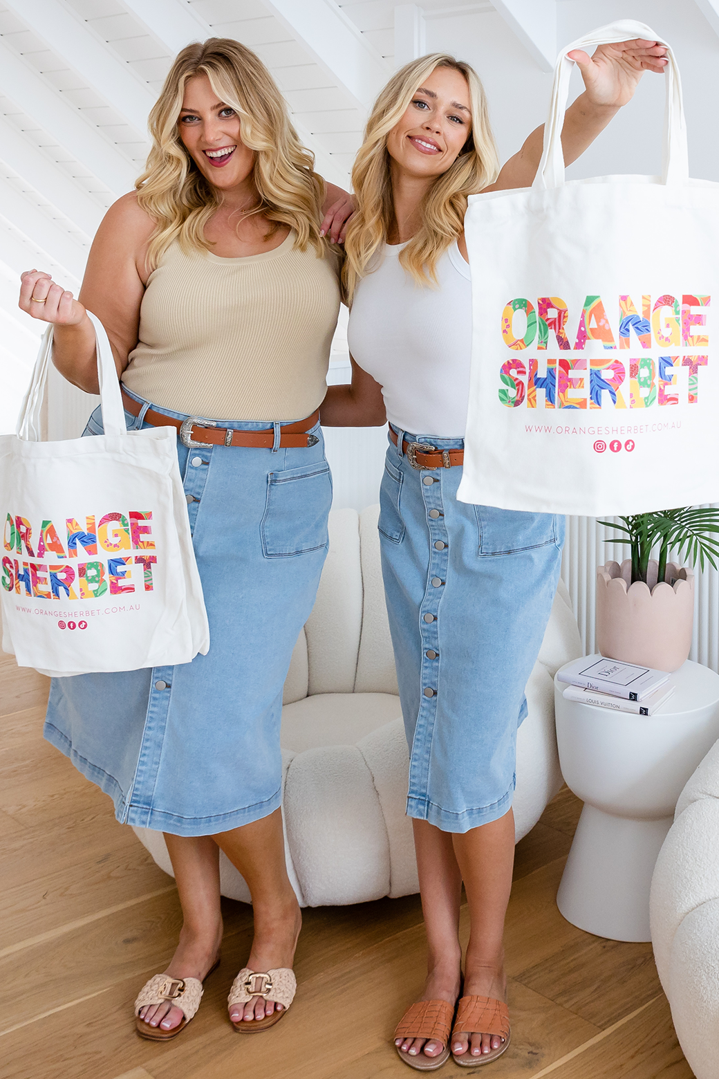 Orange Sherbet Tote Bag