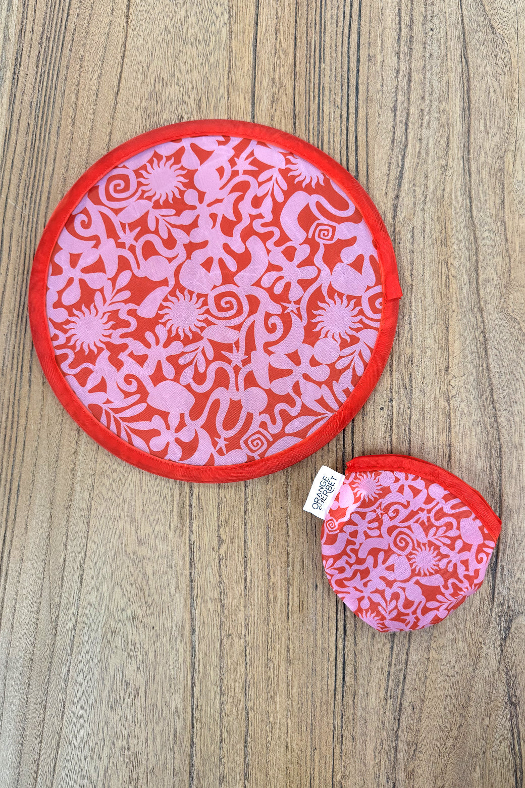 Orange Sherbet Twist Fan Solstice Pink