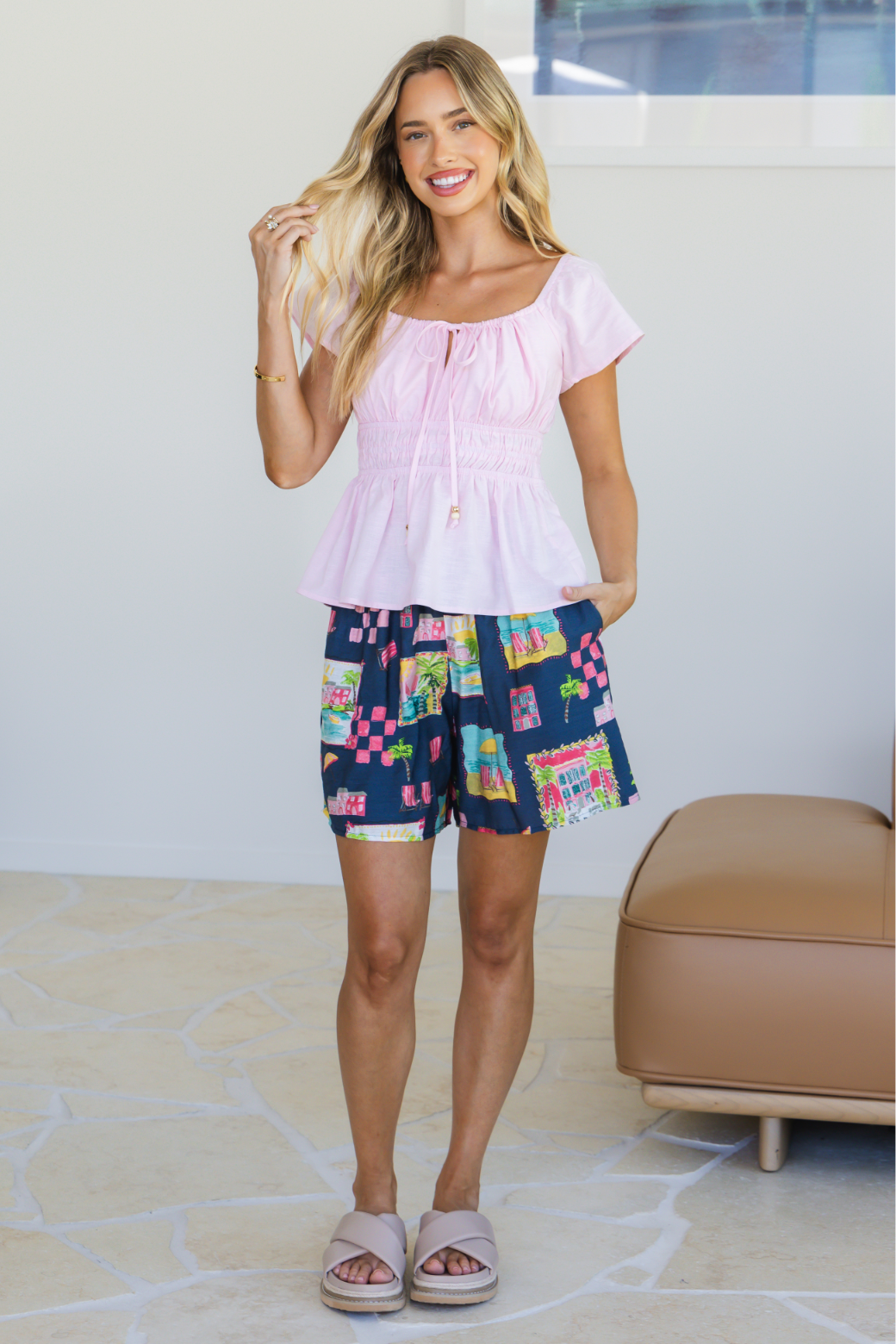 Otto Shorts Tuscan Sun Print