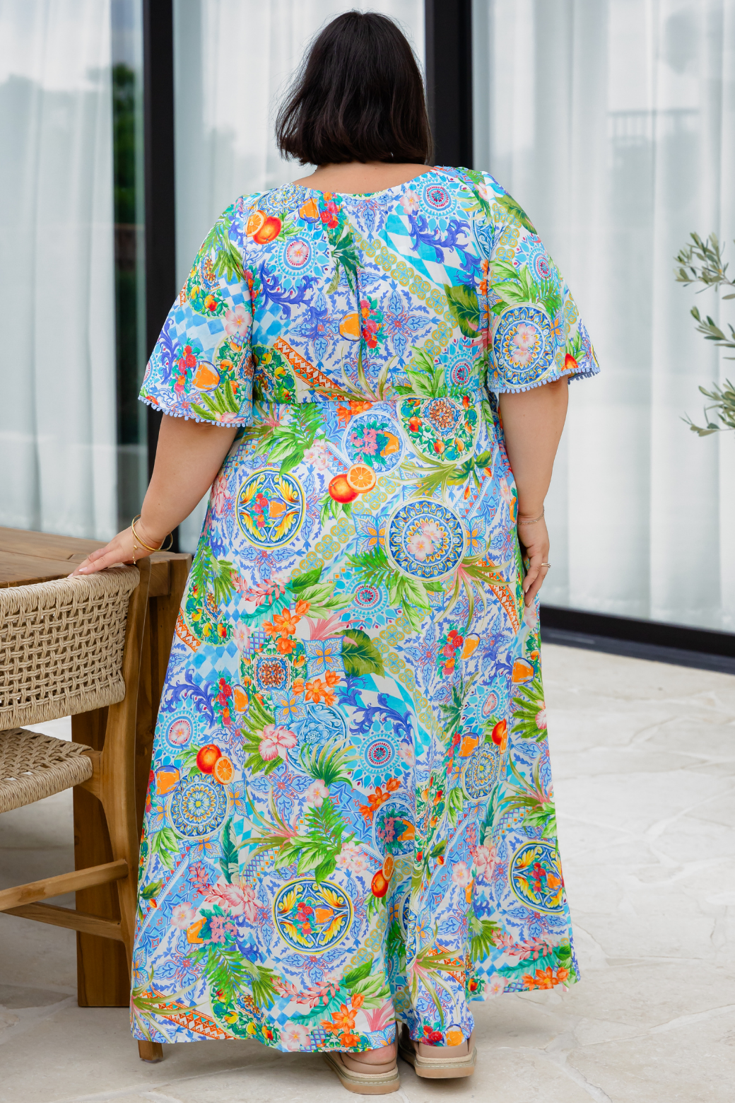 Final Sale | Peta Maxi Dress Amalfi Print