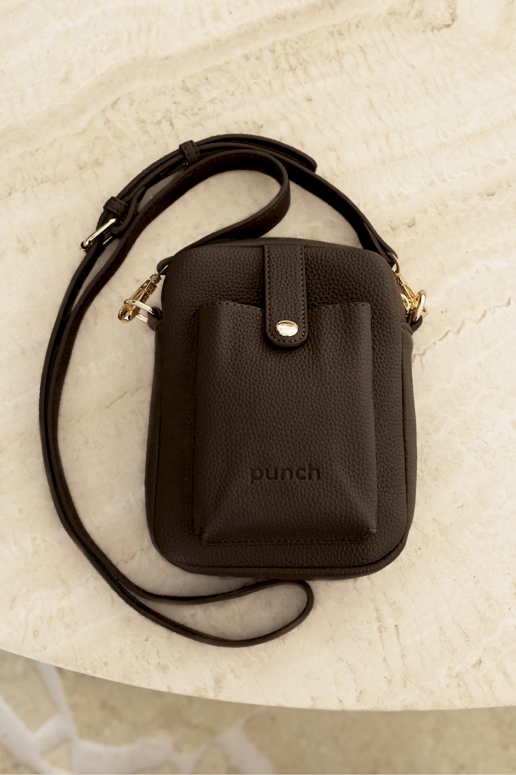 Punch Charlie Phone Crossbody Bag Chocolate