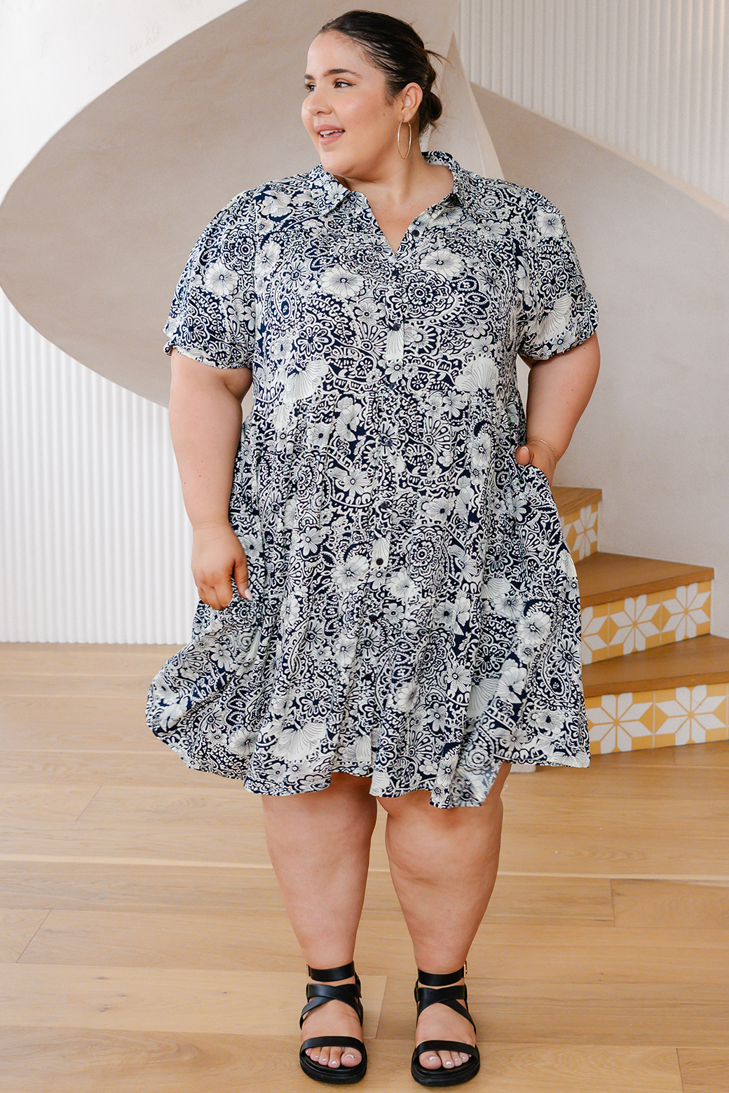 Parker floral dress cheap