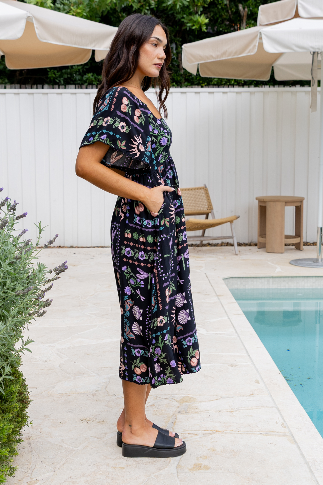 Paulina Midi Dress La Belle Print