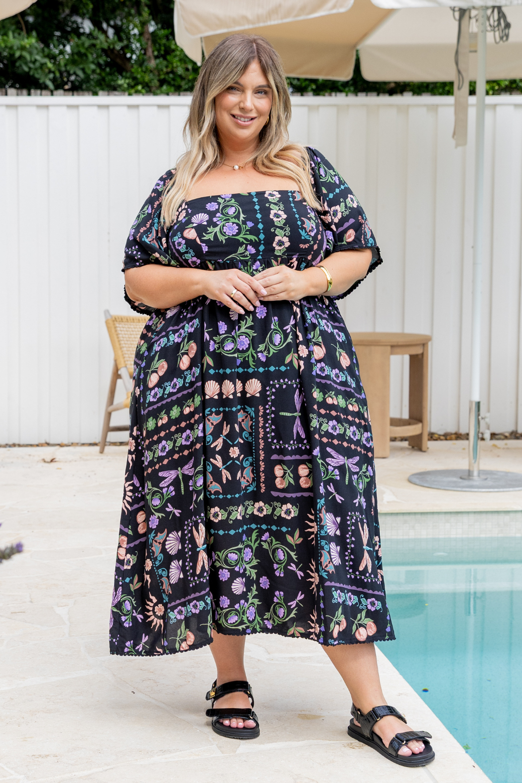 Paulina Midi Dress La Belle Print