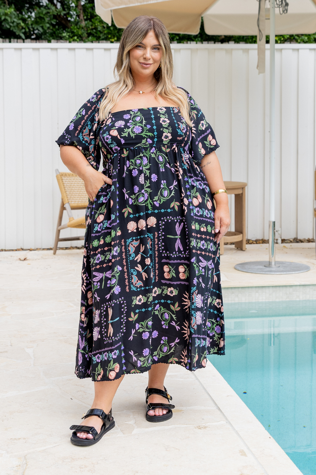 Paulina Midi Dress La Belle Print