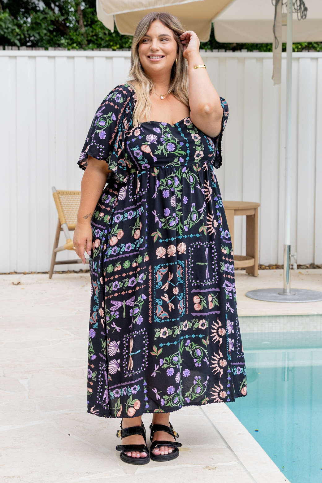 Paulina Midi Dress La Belle Print