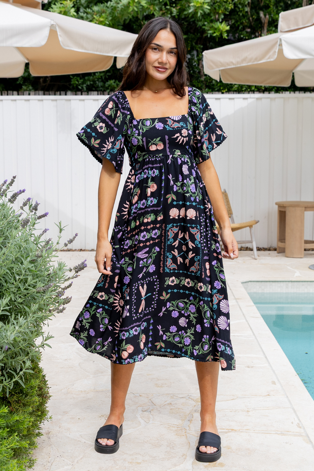 Paulina Midi Dress La Belle Print
