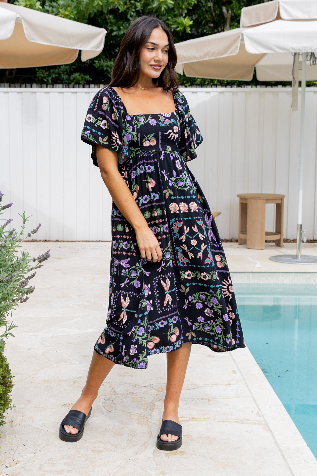 Paulina Midi Dress La Belle Print