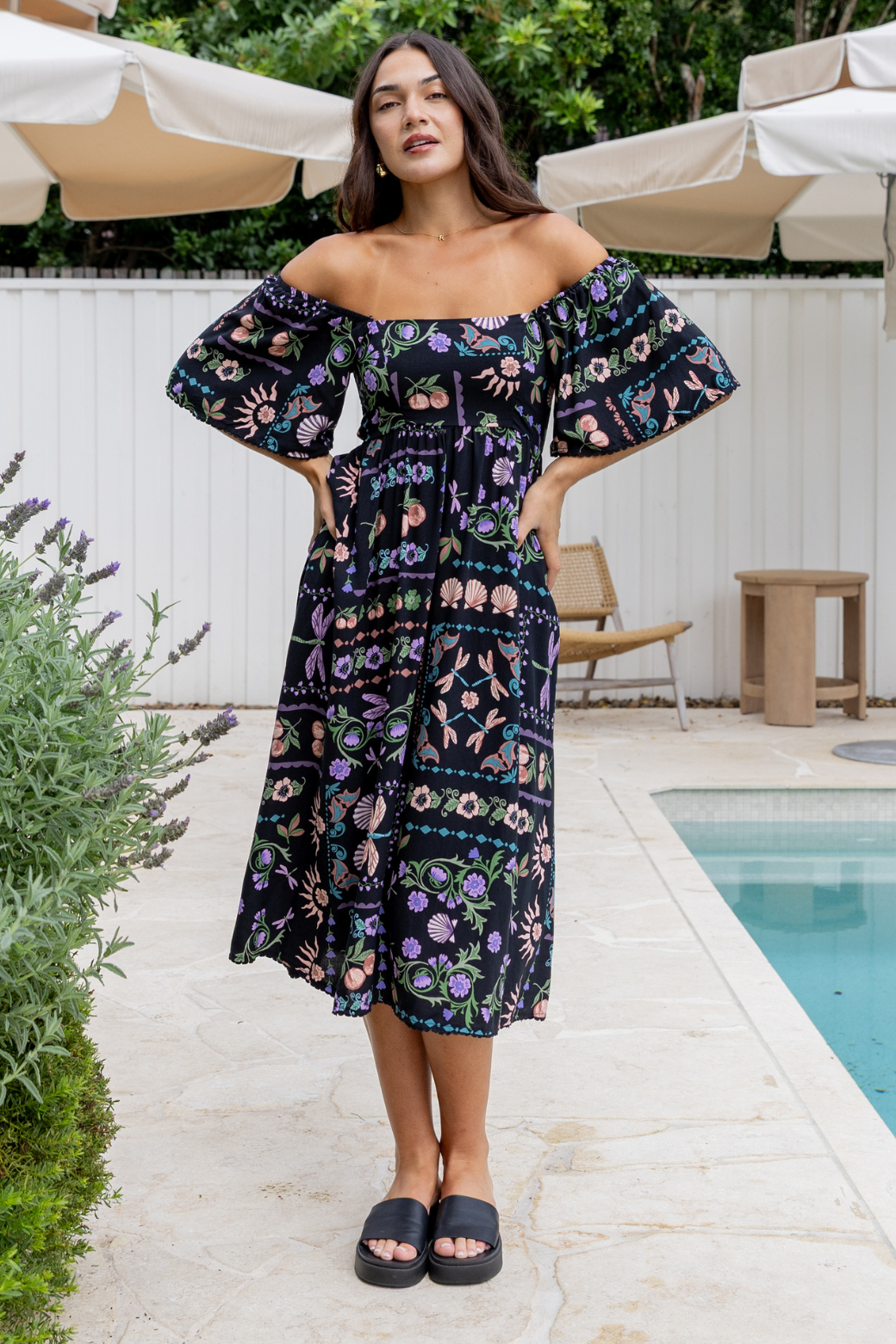 Paulina Midi Dress La Belle Print