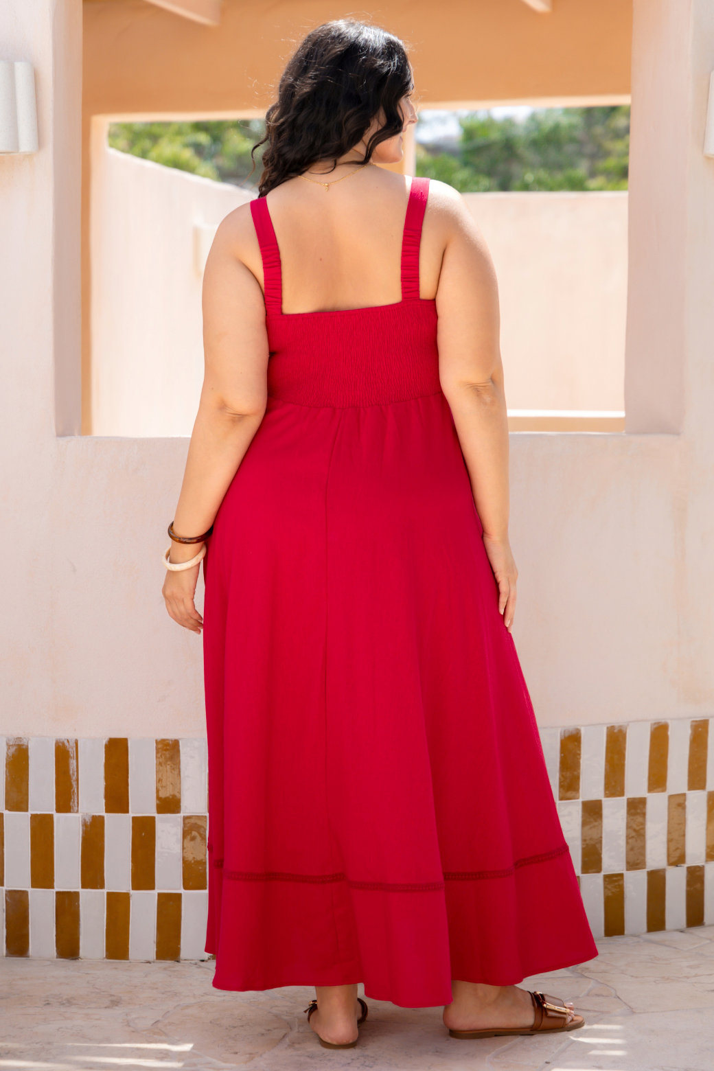 Pia Maxi Dress Raspberry