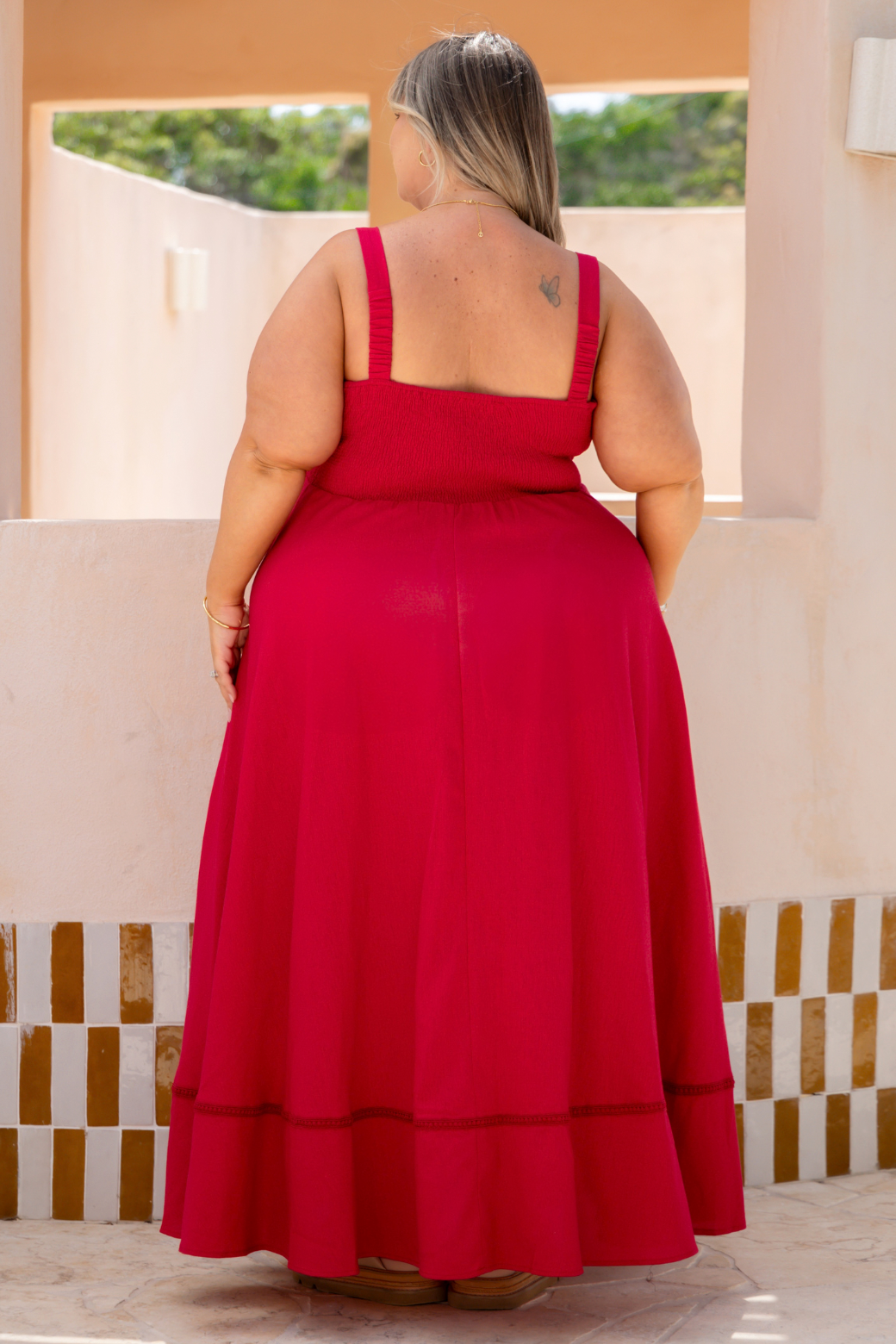 Pia Maxi Dress Raspberry