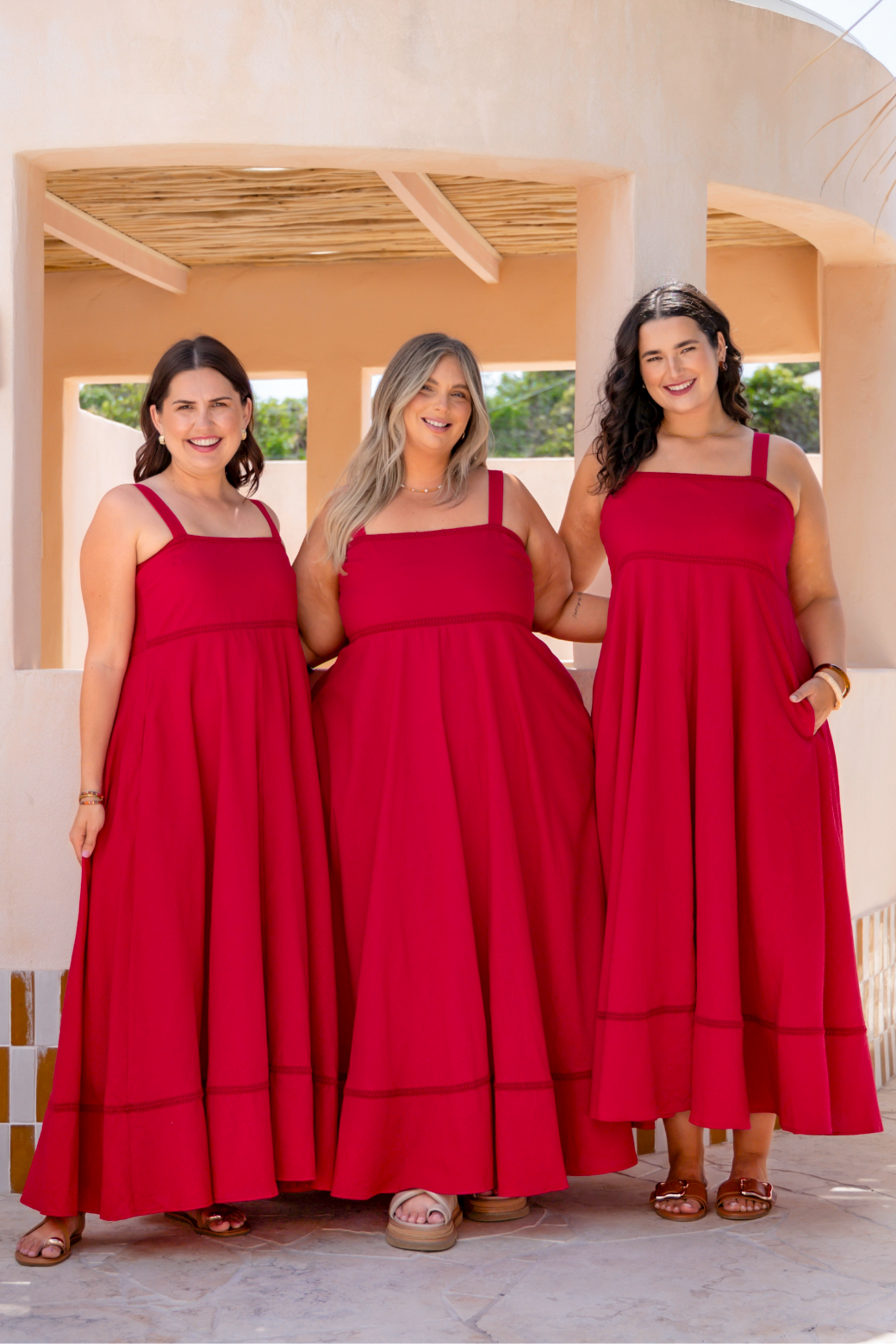 Pia Maxi Dress Raspberry