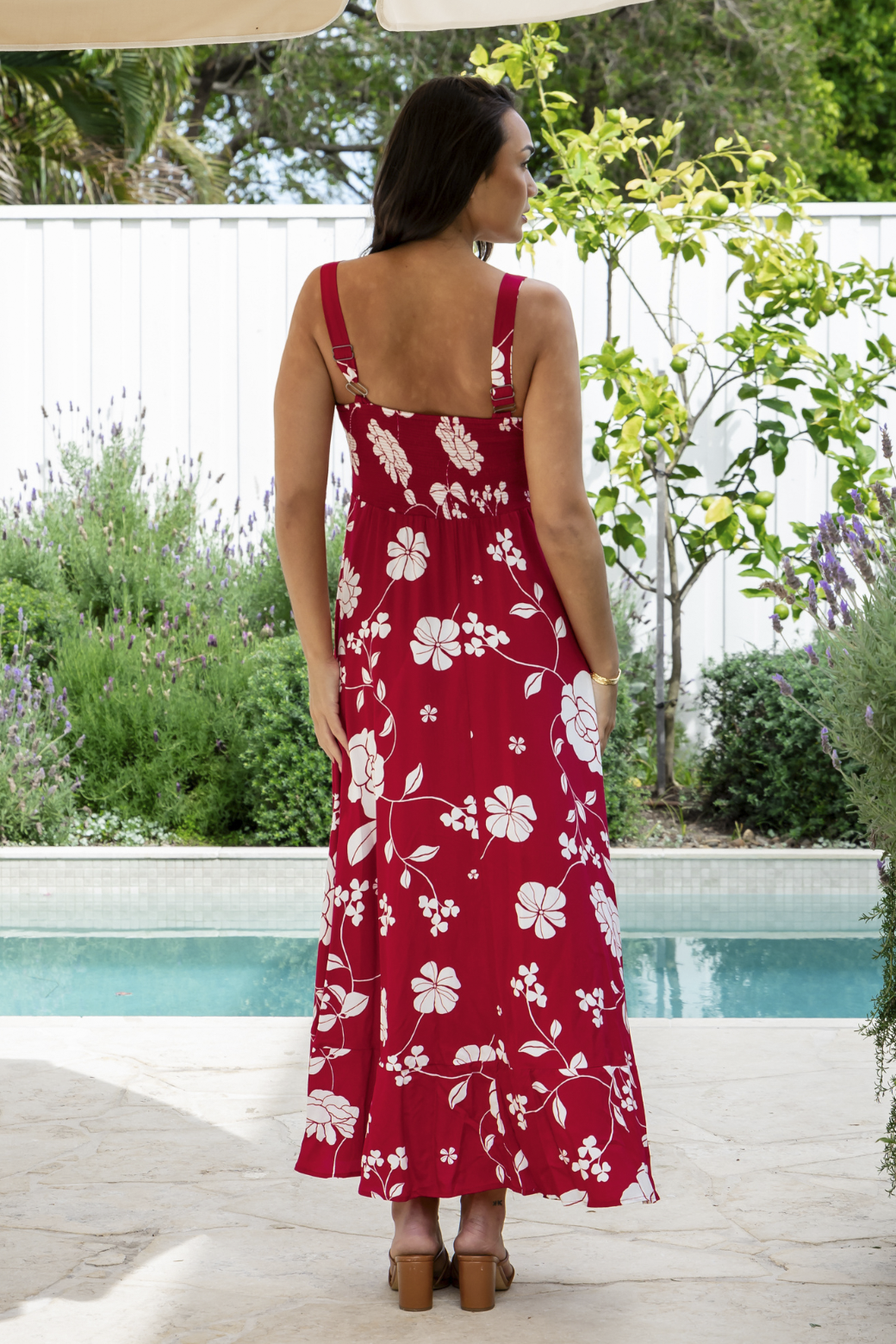 Final Sale | Primrose Maxi Dress Miley Print Red