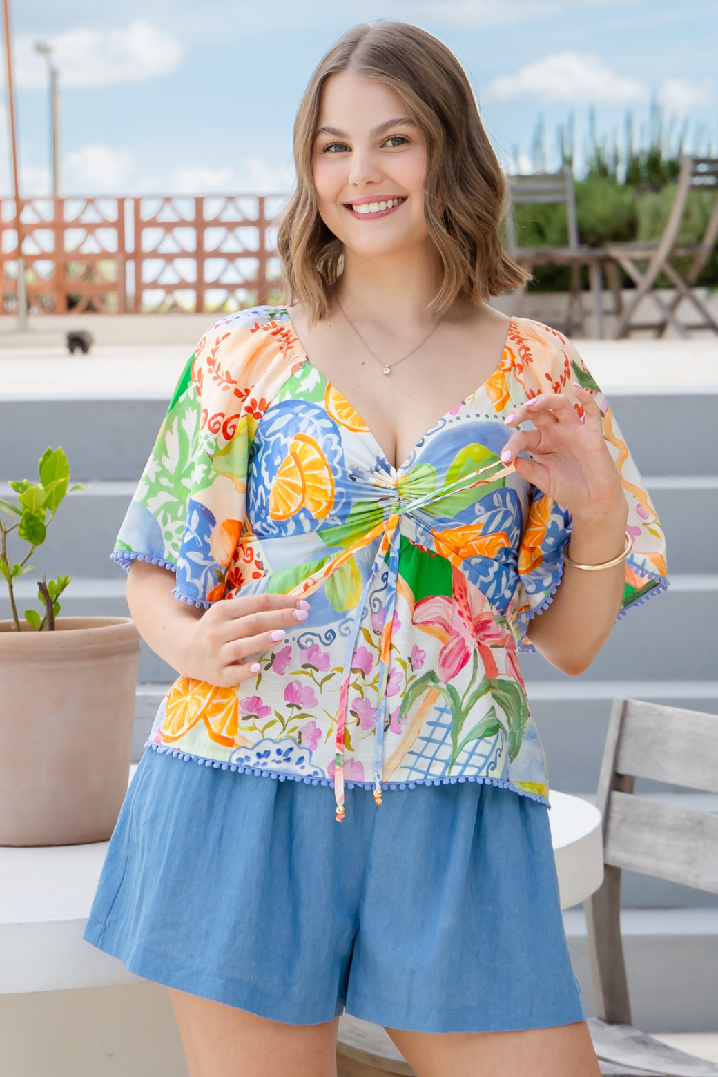 Rani Top Cin Cin Print