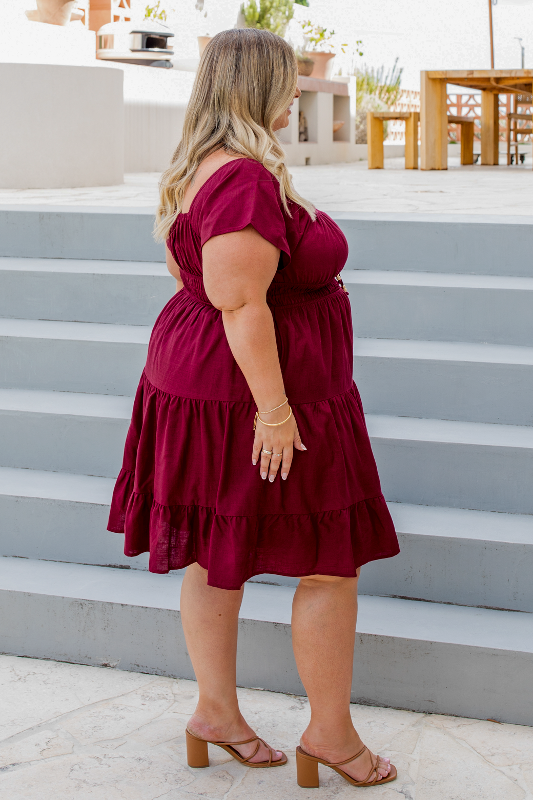 Rebecca Dress Burgundy