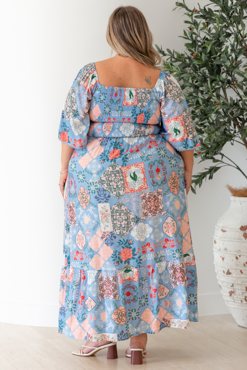 Renee Maxi Dress Antoinette Print Blue