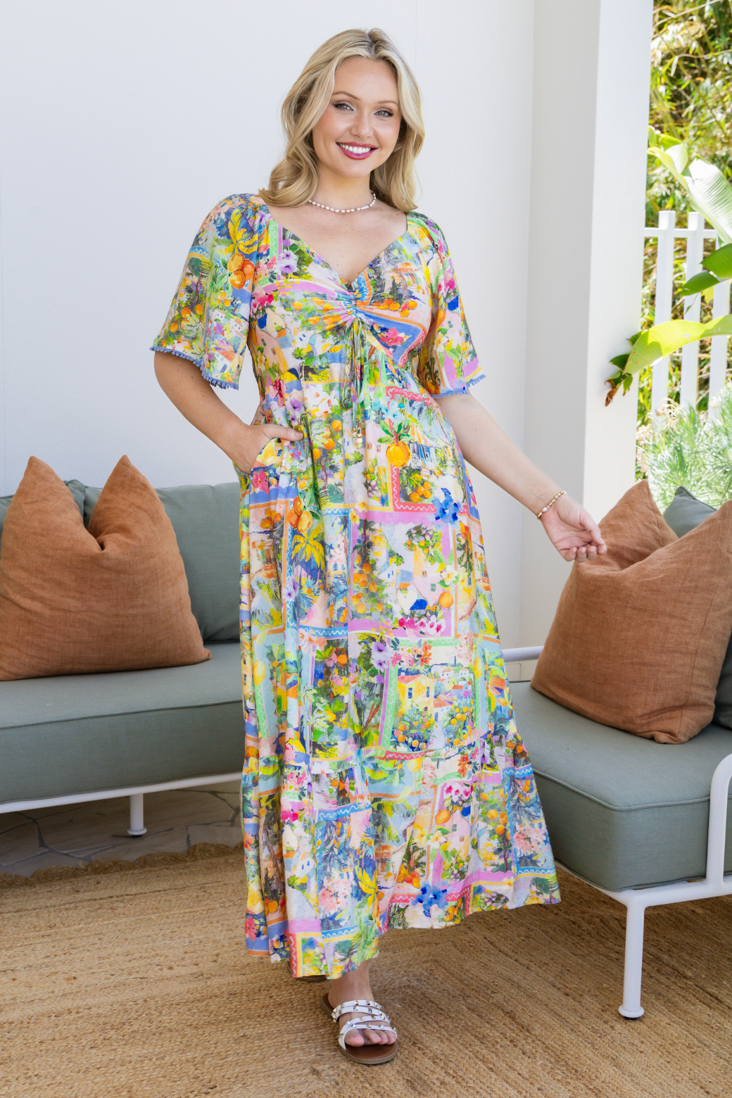 Renee Maxi Dress Escape Print