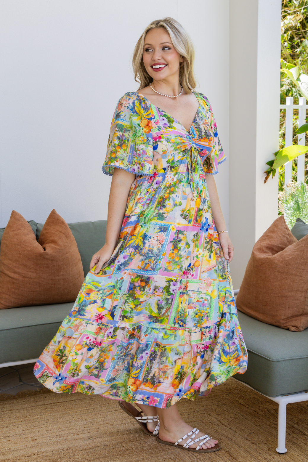 Renee Maxi Dress Escape Print