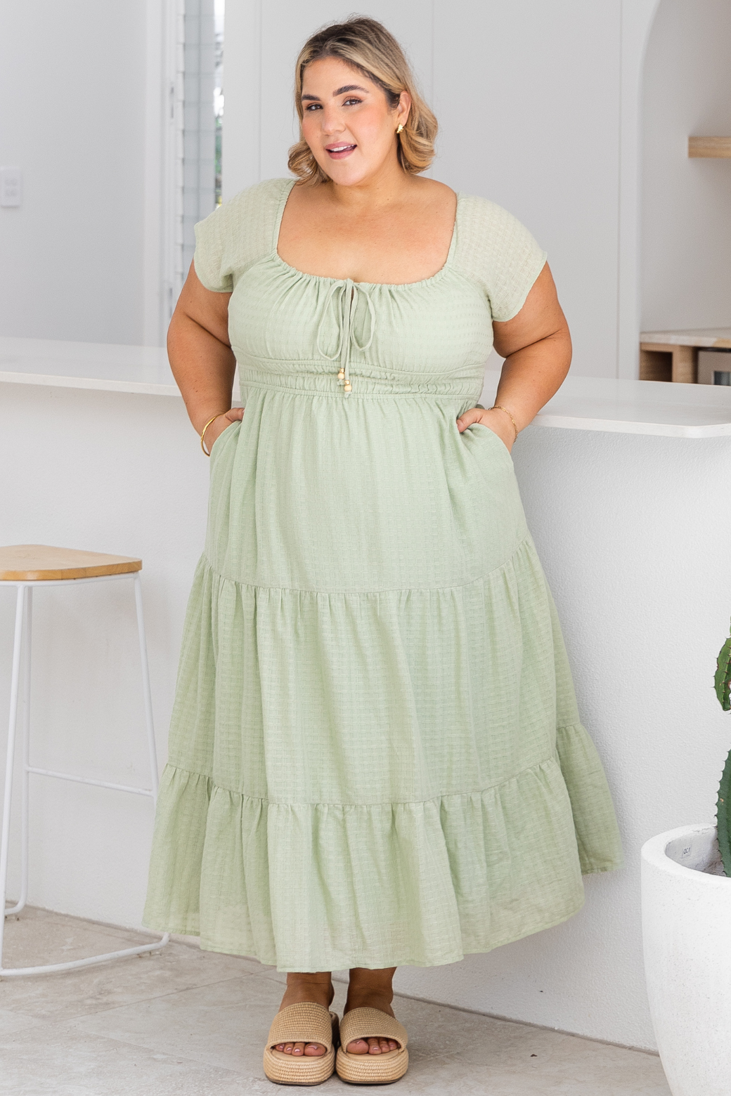 Ronnie Midi Dress Sage