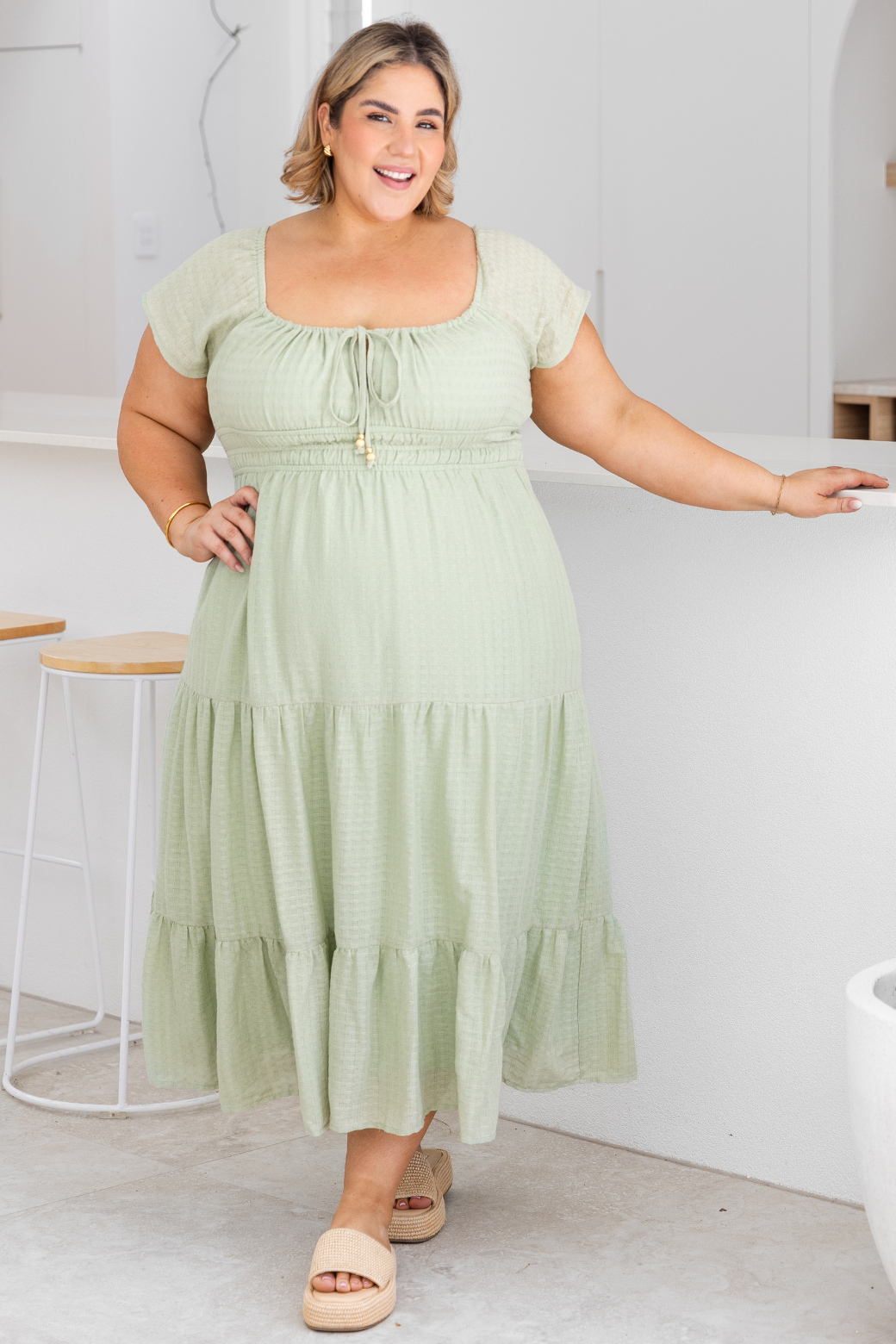 Ronnie Midi Dress Sage